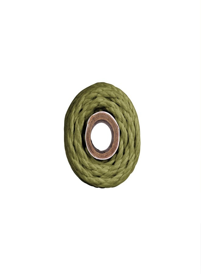 Bobbiny | 3 Ply Twisted Macrame Cotton Cord Dori (Roll Packaging) Thread for Macrame DIY and Other Projects | Mehandi Green | 4mm,20 Meter - Image 4